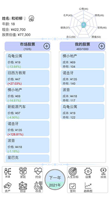 模拟炒股人生破解版修改器折相思图3